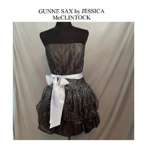 Jessica McClintock by Gunne Sax formal/prom dress.  Black and soft blue  Size 11